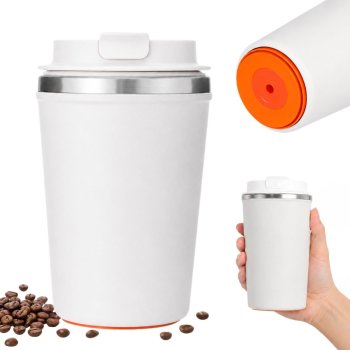 Termokrūze ar piesūcekni pret apgāšanos, 380 ml, balta