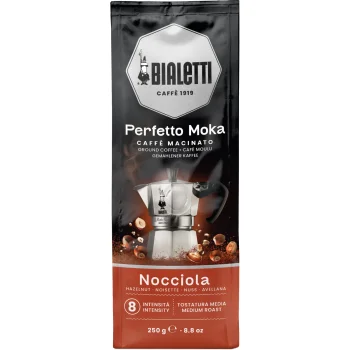 Bialetti Perfetto Moka Nocciola maltā kafija ar lazdu riekstu garšu, 250 g