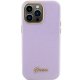Guess iPhone 15 Pro Max vāciņš Glitter Glossy Script, lillā