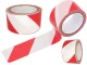 Brīdinājuma lente, balti sarkana, 100m, 52mm