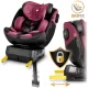 Детское автокресло Nukido Prestige Line 0-36 кг ISOFIX, черно-розовое