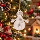 Деревянные елочные игрушки, новогодние украшения, 20 шт., белые