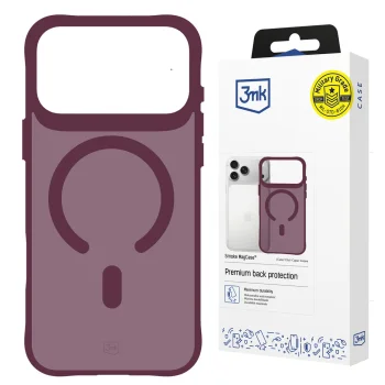 3mk Smoke MagCase vāciņš priekš iPhone 18 Pro Max / 17 Pro Max ar MagSafe, bordo