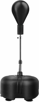 Freestanding Punching Bag with Adjustable Height, Black