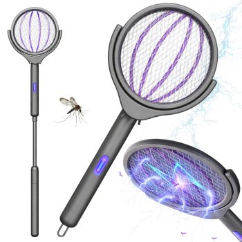 Electric Telescopic Fly Swatter Mosquito Zapper 1200mAh USB-C
