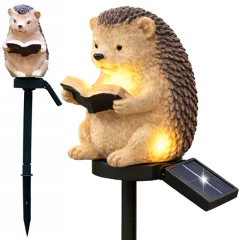 LED Solar Garden Light Hedgehog with Twilight Sensor