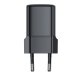 Acefast A117 GaN PD 20W USB-C sienas lādētājs, melns