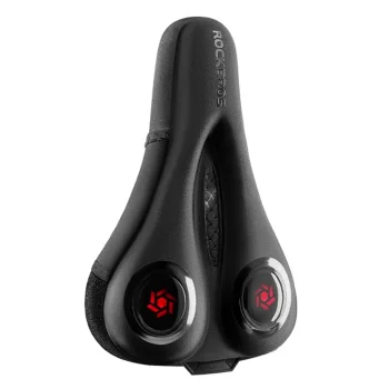 Rockbros LF044R velosipēda sēdekļa pārvalks ar lietus pārsegu, melns/sarkans