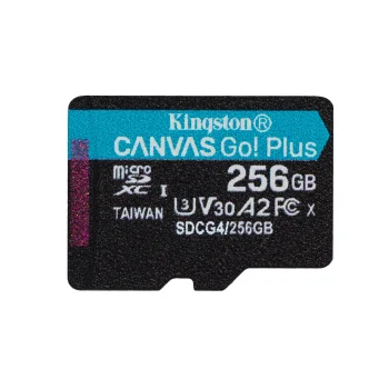 Карта памяти Kingston Canvas Go Plus 256GB MicroSDXC 200MBps с адаптером