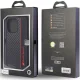 Чехол Audi Carbon Fiber Stripe для iPhone 13 / 13 Pro черный