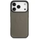 Mercedes iPhone 17 Pro vāciņš Leather Vintage Logo MagSafe, bēšs