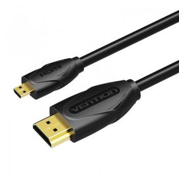 Mikro HDMI kabelis 3 m Vention VAA-D03-B300 (melns) | Micro Cable 3m (Black)