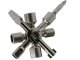 Universal 10-in-1 Service Key for Electrical and Utility Cabinets