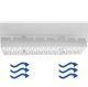 Under Desk Cable Management Clips (12 Pack), Adhesive Cord Organizer Holders, White