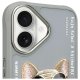 Чехол Nimmy Glasses Cool Dog для iPhone 16, серый