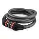 Велозамок кодовый Rockbros RKS531 стальной трос с LED подсветкой 120см...