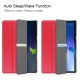 Lenovo Tab M10 (3rd Gen) (TB-328FU) Trifold Stand PU Leather Hard Protective Cover Case, Red | Planšetes Vāciņš...