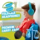 Беспроводные детские наушники PowerLocus P2 Kids, синие/зеленые