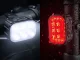 Velosipēda LED lukturu komplekts priekšējais un aizmugurējais USB IP65