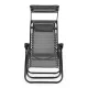 MultiGarden Garden and Beach Lounger with Adjustable Backrest and Canopy, Grey
