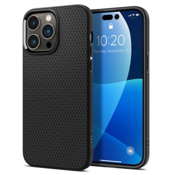 Apple iPhone 14 Pro Max 6.7'' Spigen Liquid Air TPU Case Cover, Black | Чехол Кейс Кабура Бампер...