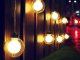 Solar garden string lights with 20 warm LED bulbs