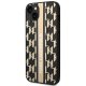 Karl Lagerfeld Monogram Stripe Case for iPhone 14 Plus - Brown