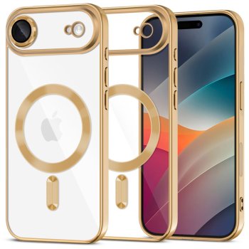 Tech-Protect iPhone 17 Air Case MagFlex MagSafe, Transparent Gold