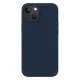 Uniq Lino Silicone Case for iPhone 14 Plus and 15 Plus in Blue