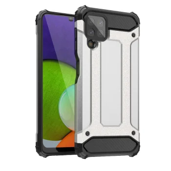 Чехол Hybrid Armor для Samsung Galaxy A22 4G, серебристый