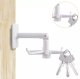 Rotating Kitchen Hanger with 6 Hooks, White