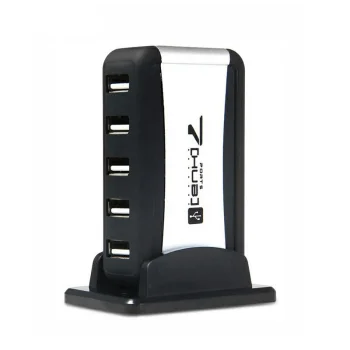 Aktīvais USB 2.0 centrmezgls ar 7 pieslēgvietām un barošanas bloku