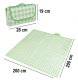 Picnic and Beach Blanket 200x200cm, Waterproof, Green Checkered