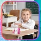 Bakalu Nicekids zīmuļu asināmais ar kloķi Vienradzis, rozā