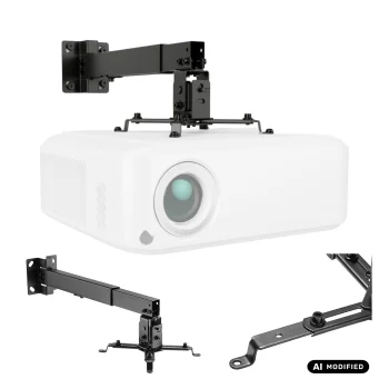 Maclean MC-206 B projektora griestu un sienas stiprinājums līdz 20 kg, melns
