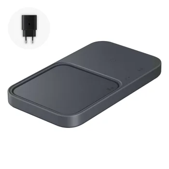 Samsung Duo EP-P5400TBEGEU 15W bezvadu lādētājs ar tīkla adapteri, melns