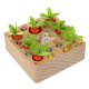 Kruzzel 2in1 Wooden Montessori Toy Carrot Harvest Game 24745