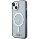 BMW iPhone 14 Plus / 15 Plus vāciņš Silver Ring MagSafe, caurspīdīgs