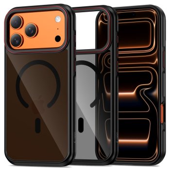 Tech-Protect MagHybrid MagSafe aizsargmaciņš iPhone 17 Pro Max – melns un sarkans | Phone Case Cover