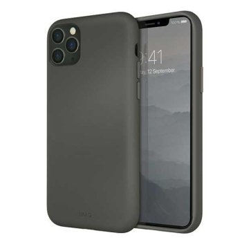 Силиконовый чехол Uniq Lino Hue для iPhone 11 Pro Max Серый