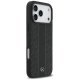 Mercedes iPhone 17 Pro Max Case Leather Laurel Leaves Stripes MagSafe, Black