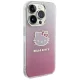 Hello Kitty iPhone 15 Pro vāciņš IML Gradient Electrop Kitty Head, rozā