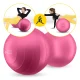 Гимнастический мяч 4FIZJO Peanut Air Ball 45x90 см, розовый