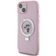 Karl Lagerfeld iPhone 15 Plus Case Ring Stand Karl & Choupette MagSafe, Pink