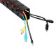 NanoRS RS125 Desk Cable Organizer Spine, 1345mm, Black/Red