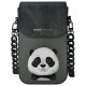 Nimmy Big Eyed Pet 2.0 Panda 3-in-1 telefona somiņa un maciņš - melns