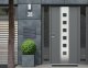 Почтовый ящик Modernhome HPB932-7 с отделением для газет, оцинкованная...