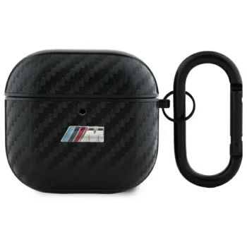 Чехол BMW PU Carbon M Collection для AirPods 4 Черный