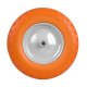 Humberg Tubeless Wheelbarrow Wheel 4.00-8, Orange & White – Durable Puncture-Proof