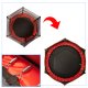 Dārza bērnu batuts ar drošības tīklu 165x160cm, Sarkans | Garden trampoline for children with safety net
